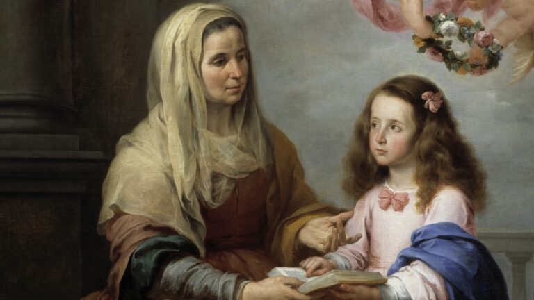 Św. Anna z Maryją (z obrazu Murillo)